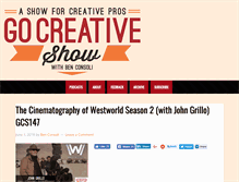 Tablet Screenshot of gocreativeshow.com